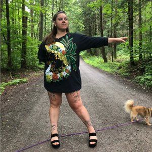 Sz Large Vintage Handpainted